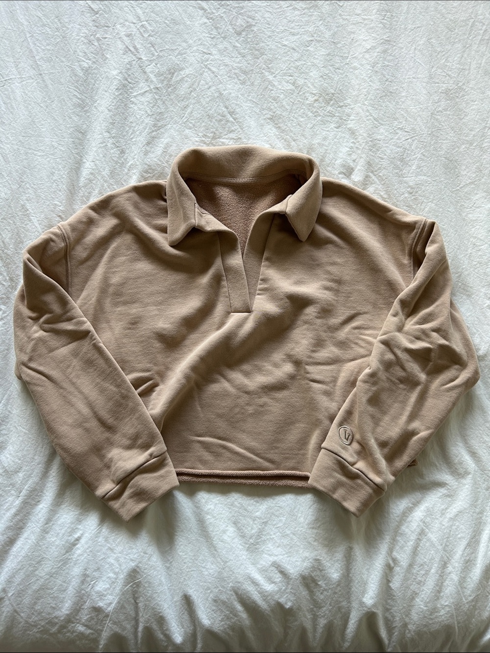 Vuori Cropped Sedona Polo Pullover